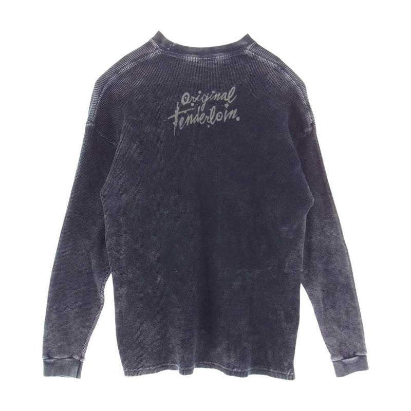 TENDERLOIN テンダーロイン 19AW THERMAL ACID DLR サーマルロンT 長袖 カットソー ネイビー系【中古】