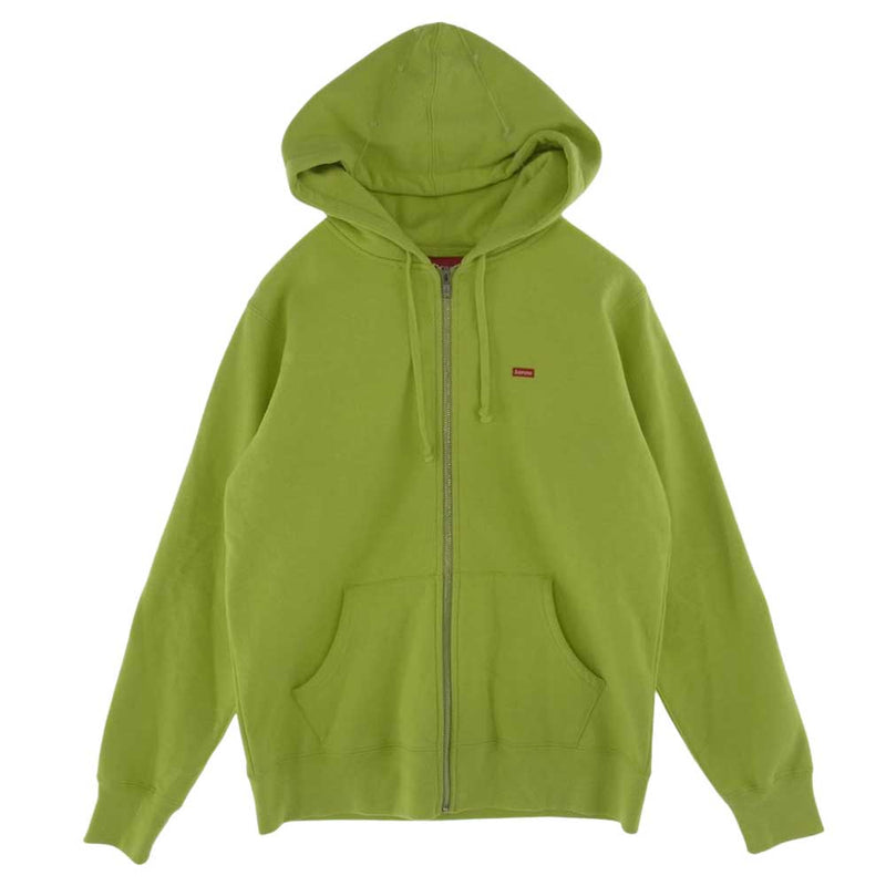 Supreme シュプリーム Small Box Logo Zip Up Hooded Sweatshirt スモール ボックス ロゴ スウェット  パーカー ライトグリーン系 M【中古】