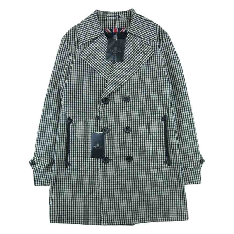 オンラインショップ】 Aquascutum ラクーンファー付チェック柄