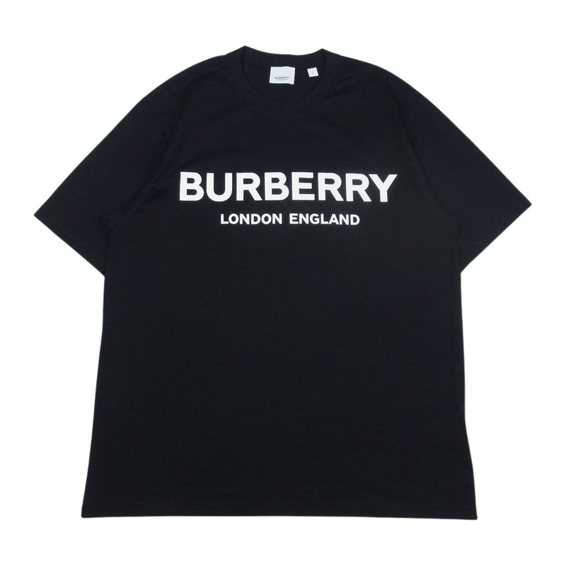 BURBERRY バーバリー 8026016 ロゴ プリント Tシャツ 半袖 ブラック系 S【美品】【中古】