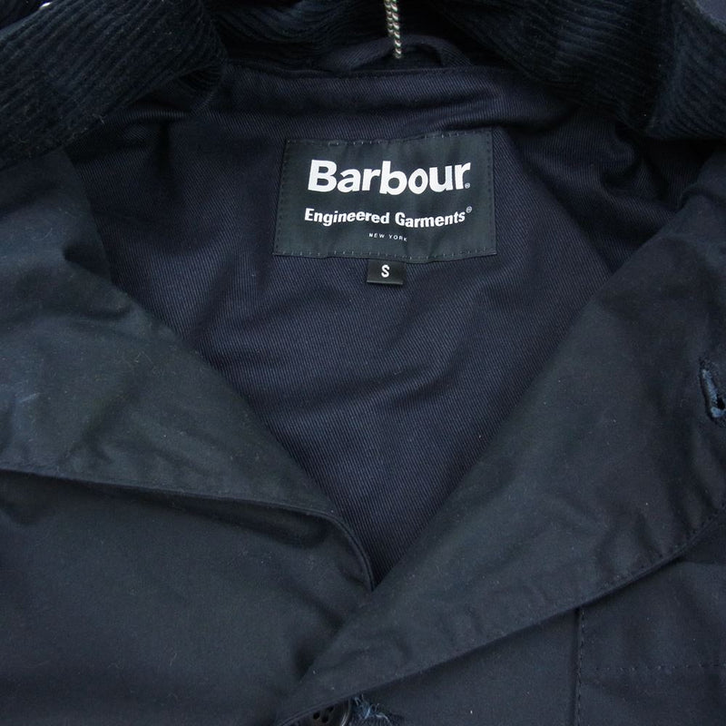 Engineered Garments エンジニアードガーメンツ BARBOUR バブアー 19AW MWX1595 UPLAND WAX  JACKET オイルド ジャケット ネイビー系 S【中古】