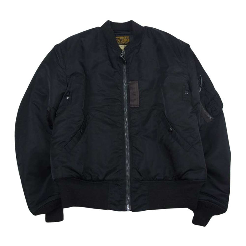 Buzz Rickson's バズリクソンズ BR12666 WILLIAM GIBSON COLLECTION type BLACK MA-1  SLENDER REGULAR ウィリアムギブソン ミリタリー ジャケット ブラック系 44【中古】