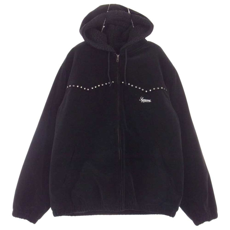 Supreme シュプリーム 21AW Studded Velvet Hooded Work Jacket