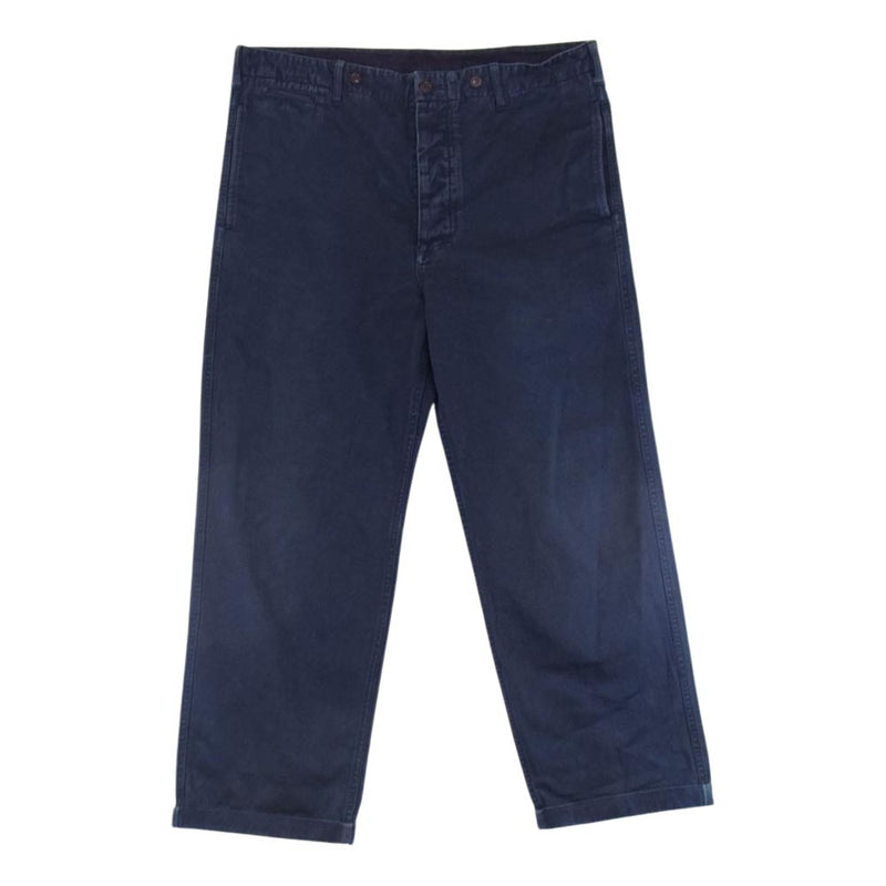 VISVIM ビズビム 19SS 219905008001 ICT限定 CAMUS BRACES PANTS WD チノ パンツ ネイビー系 4【中古】