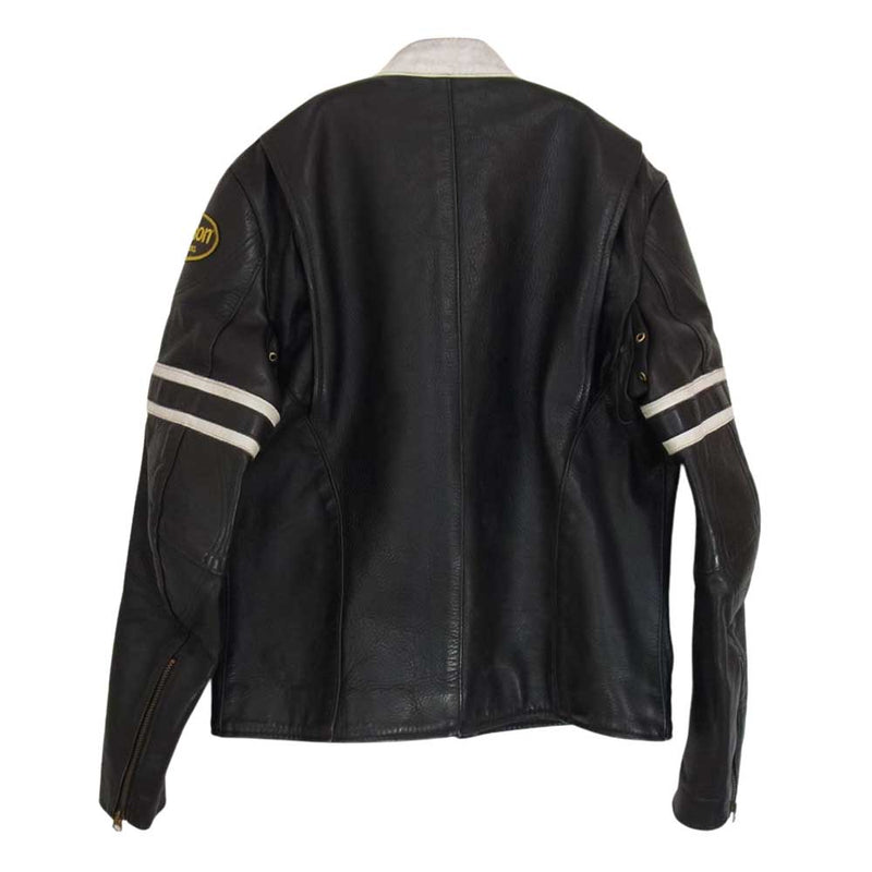 VANSON バンソン RJP シングル ライダース ブラック系 40【中古