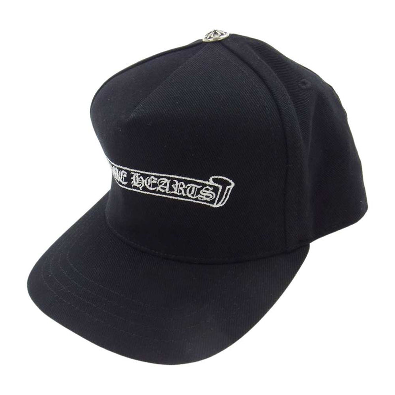 CHROME HEARTS クロムハーツ（原本無） 国内正規品 TRUCKER CAP トラッカー スクロール ラベル キャップ ブラック系【中古】