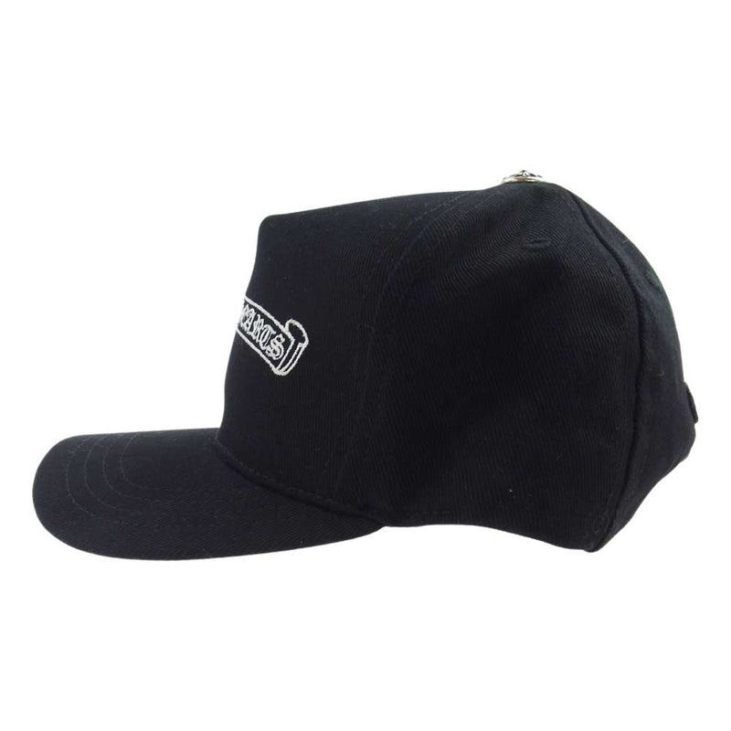 CHROME HEARTS クロムハーツ（原本無） 国内正規品 TRUCKER CAP トラッカー スクロール ラベル キャップ ブラック系【中古】