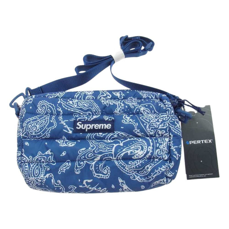 Supreme Puffer Pouch ブルー ペイズリー 新品 正規品 | www.nov-ita.fr