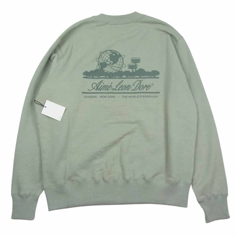 エメ レオン ドレ Tonal Unisphere Crewneck Sweatshirt スウェット グリーン系 L【中古】