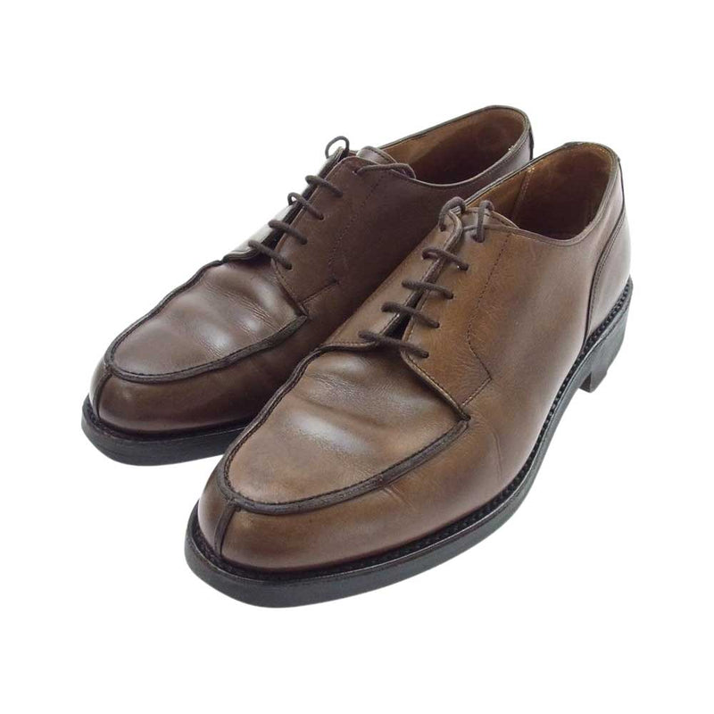 CROCKETT&JONES クロケットアンドジョーンズ 9262RD-14B MORETON モールトン Uチップ レザー ドレスシューズ  ブラウン系 7E【中古】