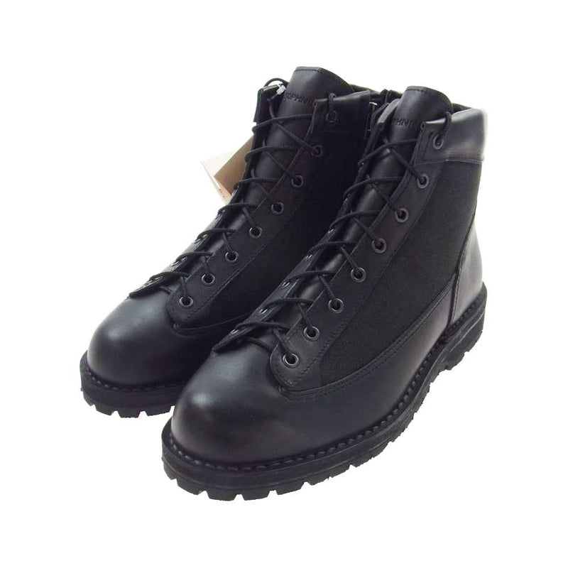 Danner ダナー SOPHNET ソフネット D-212008SPH DANNER LIGHT ZIP BOOTS ダナーライト サイドジップ  レザー ブーツ ブラック系 28cm【新古品】【未使用】【中古】