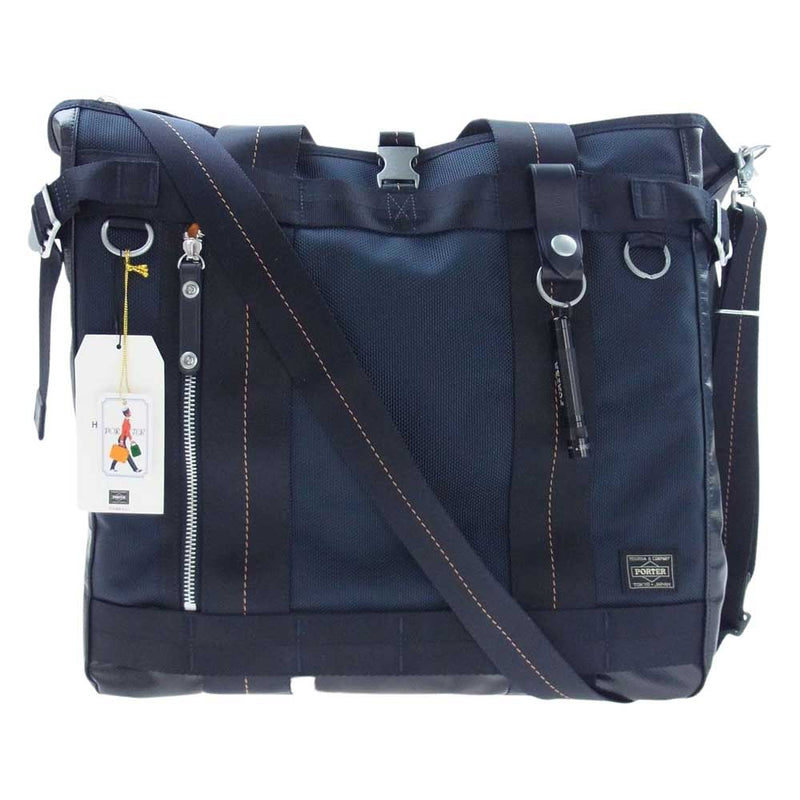 PORTER ポーター HEAT TYPE-C ヒート タイプシー 2WAY TOTE BAG ナイロン トート ショルダー バッグ ネイビー系  ダークネイビー系【新古品】【未使用】【中古】