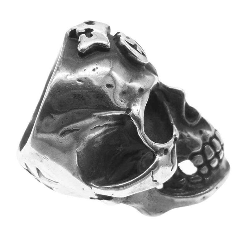 GABOR ガボール 購入時ギャランティ付属 ガボラトリー Large Skull Ring with Jaw Gクラウン フルヘッド スカル リング  シルバー系 17.5号程度【中古】
