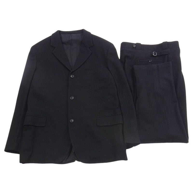 Yohji Yamamoto ヨウジヤマモト Ys for men 赤タグ 赤ラベル MV-J52-179 MV-P53-179 ウール セットアップ  スーツ ブラック系 2【中古】