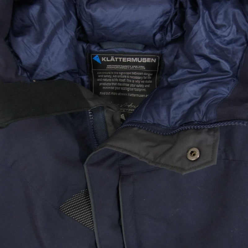 KLATTERMUSEN クレッタルムーセン Munin Jacket eta proof ムーニン ダウン ジャケット ネイビー系 S【中古】