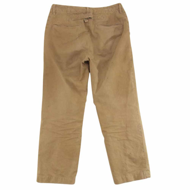 VISVIM ビズビム 0122105008004 22SS CHINO PANTS HW TAPER DMGD ダメージ加工 シンチバック チノ  パンツ ブラウン系 2【中古】