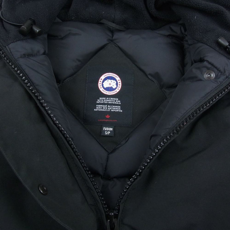 CANADA GOOSE カナダグース 3037LA 国内正規品 サザビーリーグ VICTORIA PARKA FUSION FIT ヴィクトリア  パーカー ダウンジャケット ブラック系 S【中古】