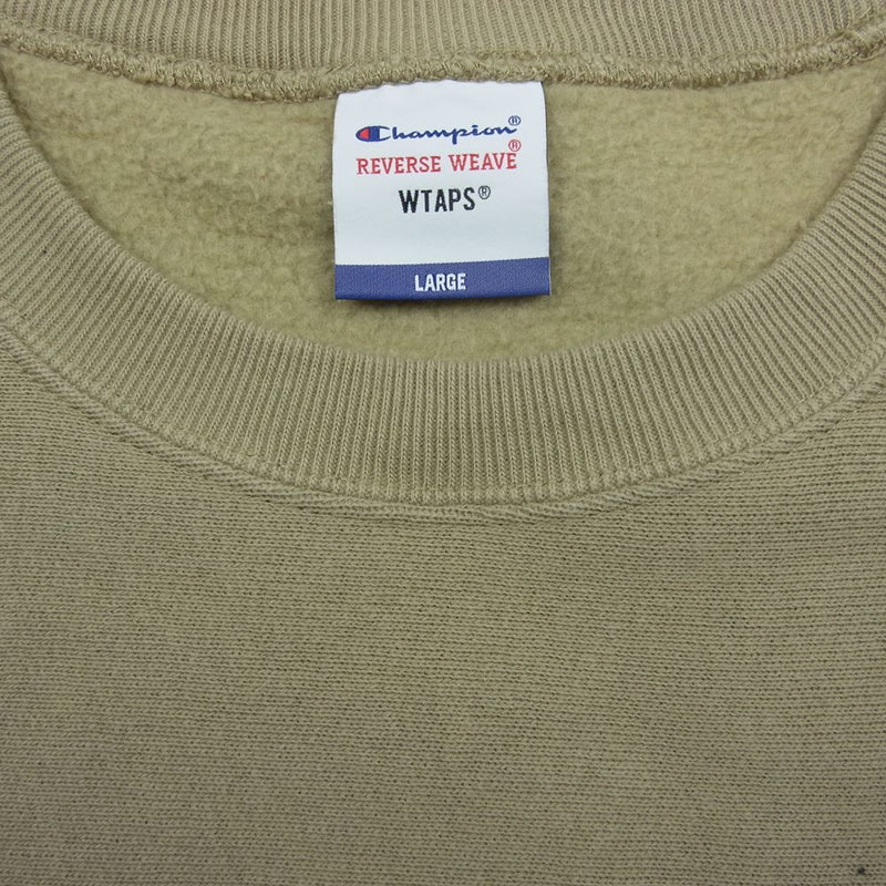 wtaps×champion クルーネックスウェット BEIGE Lサイズ