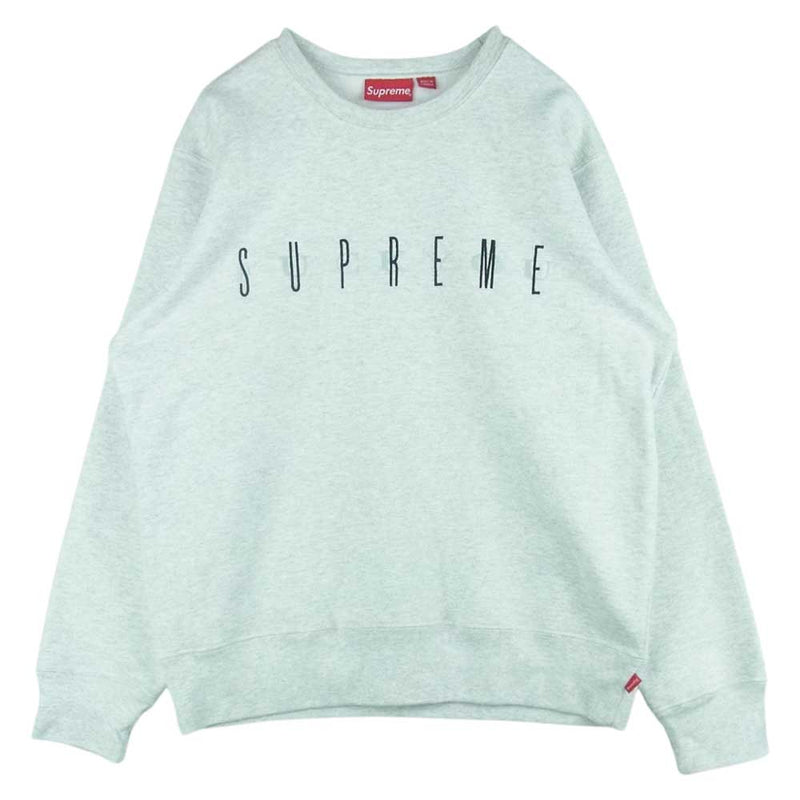 Supreme シュプリーム 19AW Fuck you Crewneck クルーネック スウェット トレーナー 刺繍 カナダ製 グレー系 M【中古】