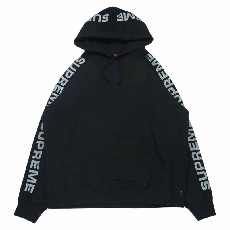 新品L Supreme Metallic Rib Hooded ブラック 黒-