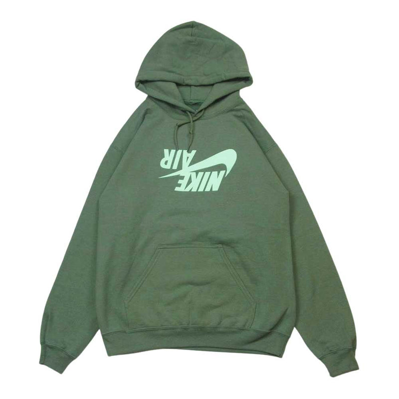 NIKE ナイキ AIR JORDAN Travis Scott エアージョーダン トラヴィススコット Cactus Jack Highest  Hoodie カクタスジャック 加工 スウェット パーカー グレイッシュグリーン系 S【中古】