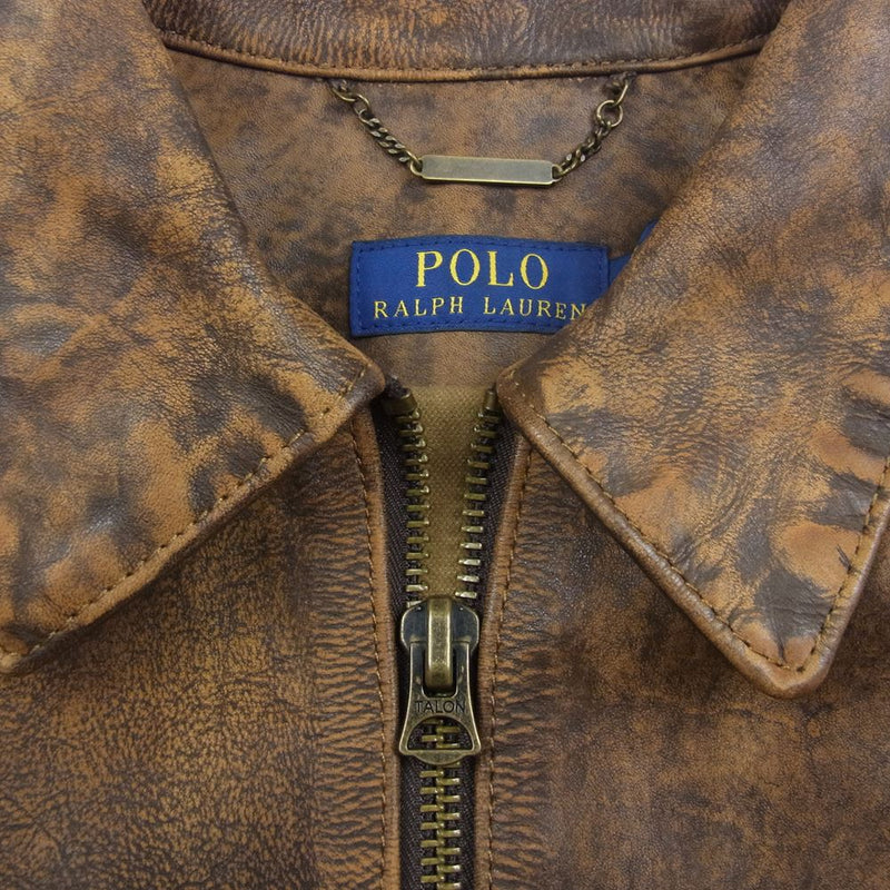 POLO Ralph Lauren レザージャケット ブラウン-