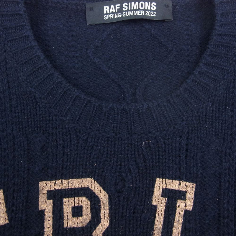 RAF SIMONS 22SS オーバーサイズ フロントプリント ニット | cprc.org.au