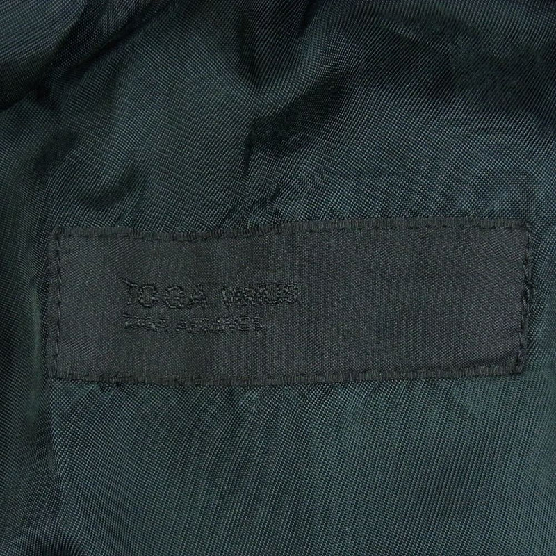 TOGA トーガ 22AW TV22-FF330 VIRILIS ビリリーズ VELVET PANTS ベルベット パンツ 日本製 ブラック系  44【中古】