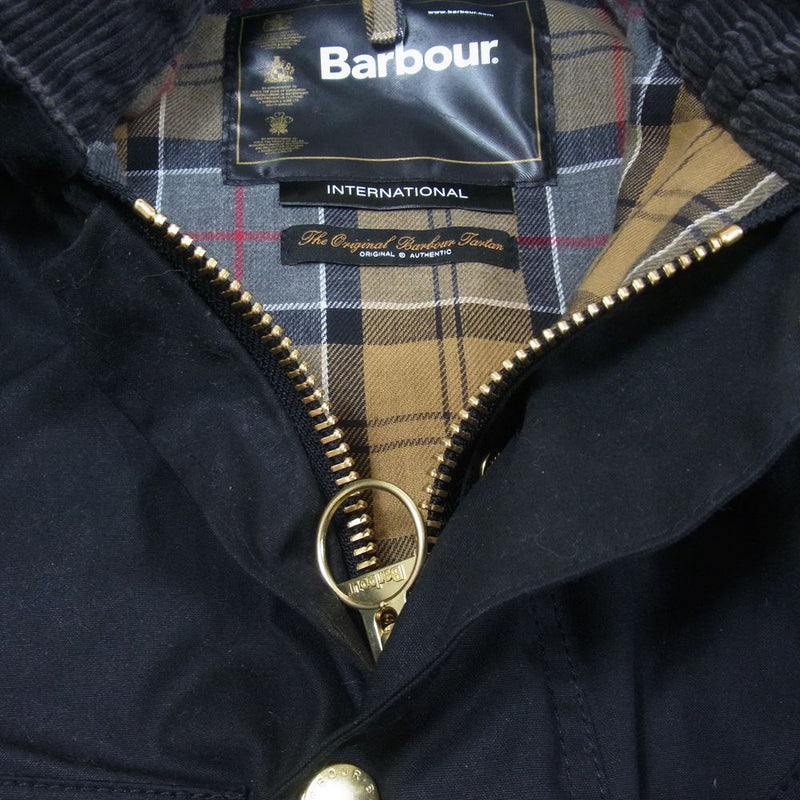 Barbour バブアー INTERNATIONAL ORIGINAL インターナショナル オリジナル オイルド ジャケット ブラック系  36【美品】【中古】