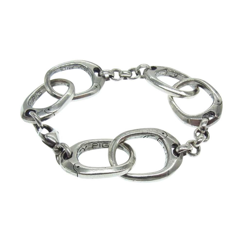 CRAZY PIG クレイジーピッグ HANDCUFF BRACELET SMALL ハンドカフ ブレスレット スモール シルバー系【中古】