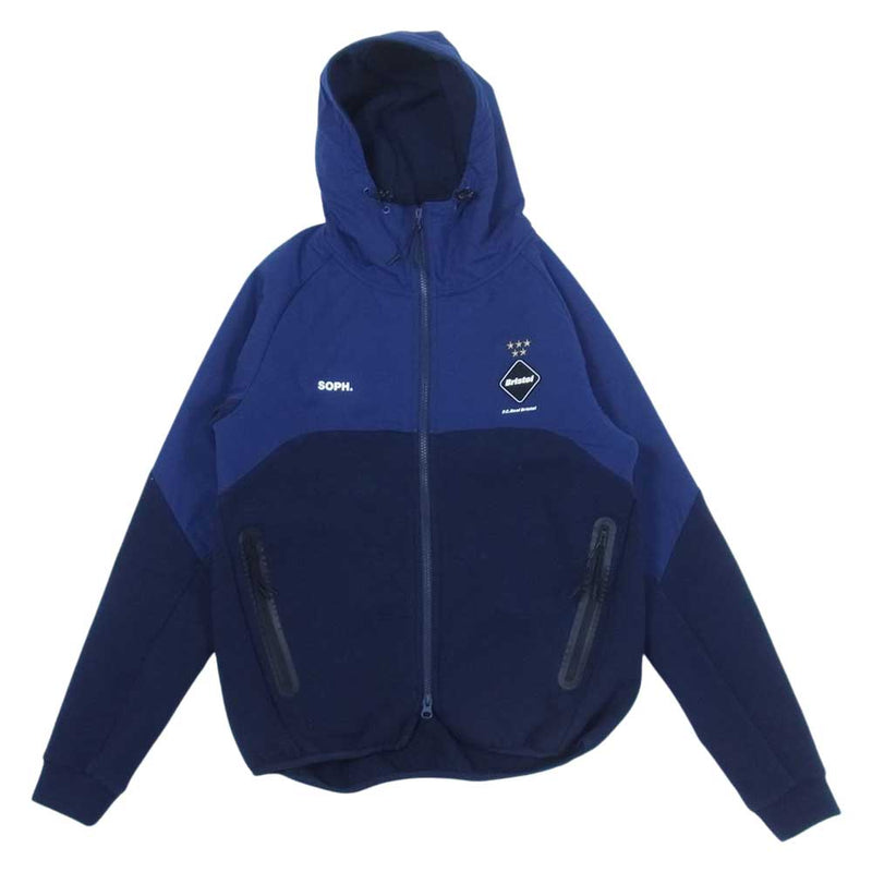 F.C.R.B. エフシーアールビー 20SS FCRB-200044 F.C.Real Bristol VENTILATION HOODIE  エフシーレアル ブリストル ベンチレーション フーディー ジップ パーカー ブラック系 ネイビー系 S【中古】