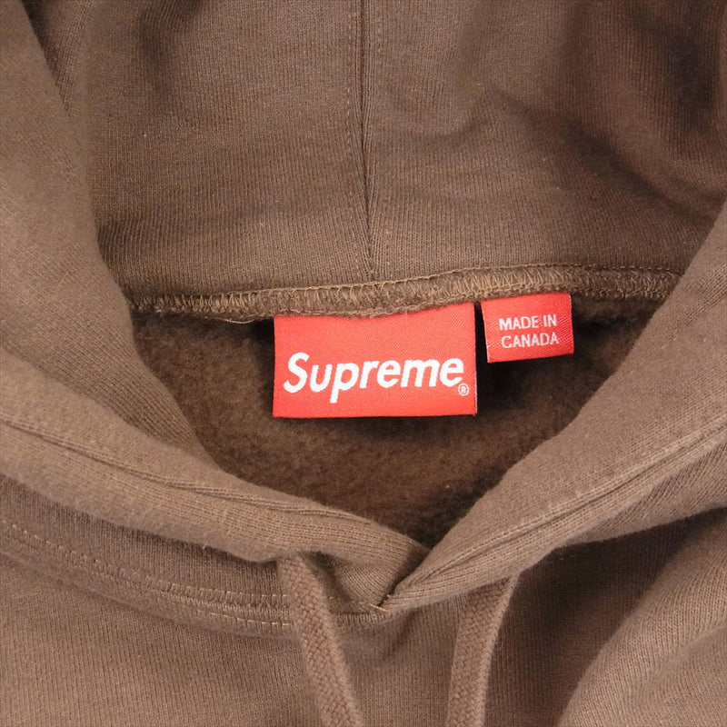 Supreme シュプリーム 22AW S Logo Hooded Sweatshirt ツノ Sロゴ フーデッド スウェットシャツ パーカー  ブラウン系 L【中古】