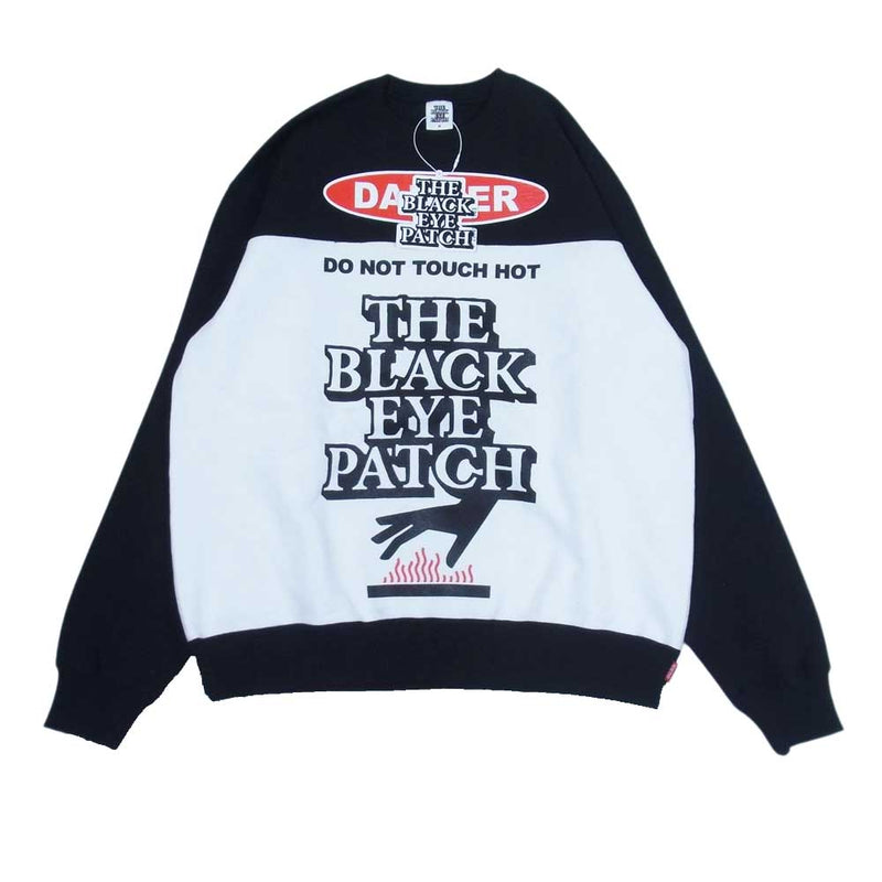 BLACK EYE PATCH BEWARE OF BEP CREWSWEAT - スウェット