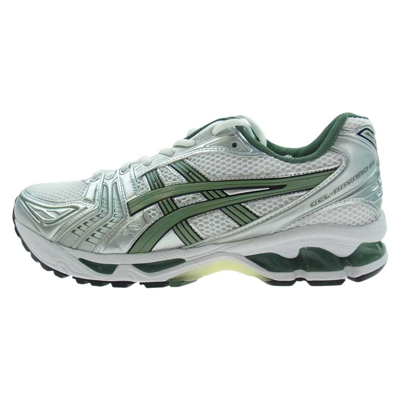 asics アシックス 1201a019-107 GEL-KAYANO 14 ゲル カヤノ スニーカー ホワイト系 シルバー系 グリーン系  27.5cm【新古品】【未使用】【中古】