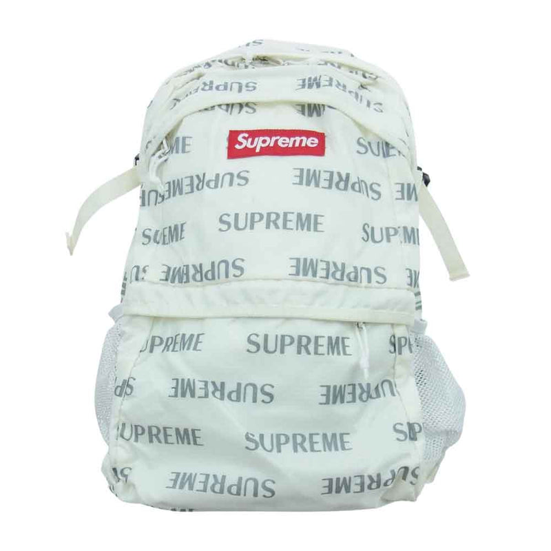 supreme 16aw 3M Reflective Repeat white | www.myglobaltax.com