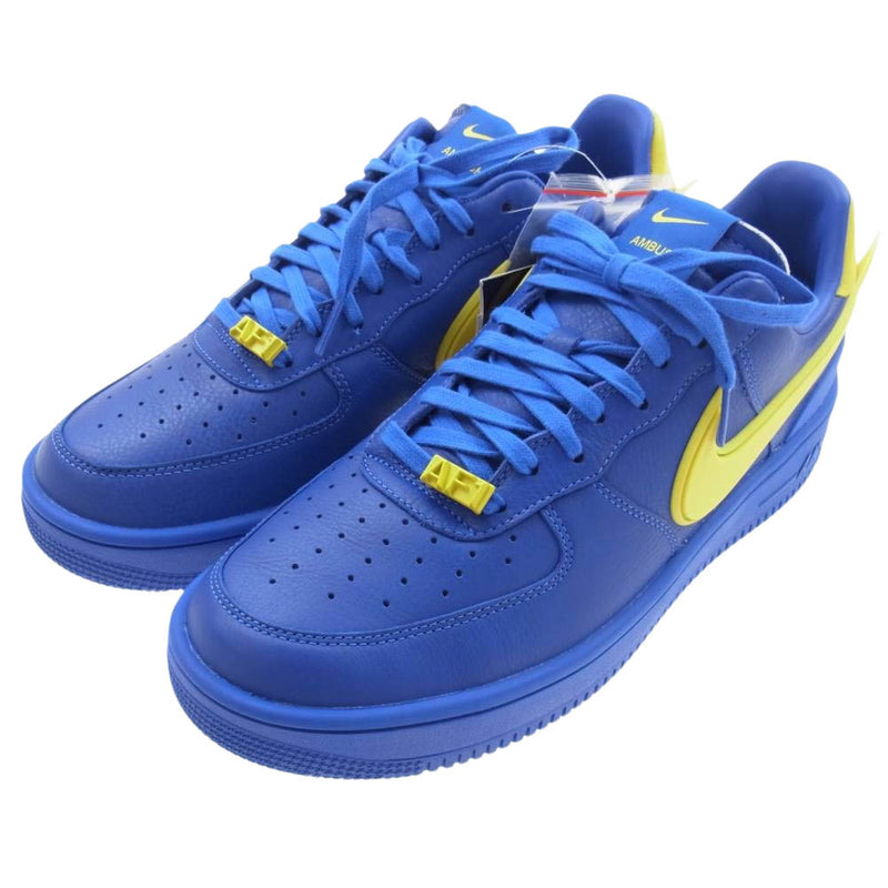 NIKE ナイキ DV3464-400 AIR FORCE 1 LOW SP AMBUSH GAME ROYAL エアフォース ロー スペシャル  アンブッシュ スニーカー ブルー系 イエロー系 30cm【新古品】【未使用】【中古】