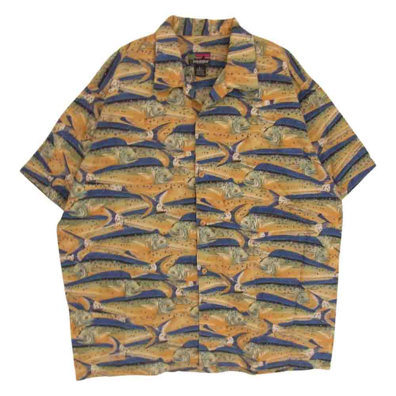 patagonia パタゴニア 90s PATAROHA パタロハ シイラ アロハ 半袖 シャツ マルチカラー系【中古】