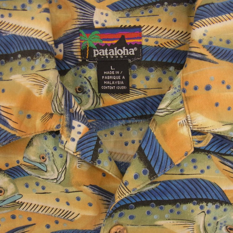 patagonia パタゴニア 90s PATAROHA パタロハ シイラ アロハ 半袖 シャツ マルチカラー系【中古】