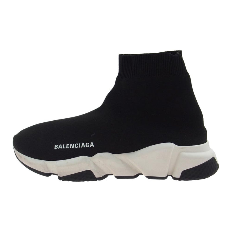 BALENCIAGA バレンシアガ SPEED TRAINER スピード トレーナー ロゴ スニーカー ブラック系 ホワイト系 26.5cm【中古】