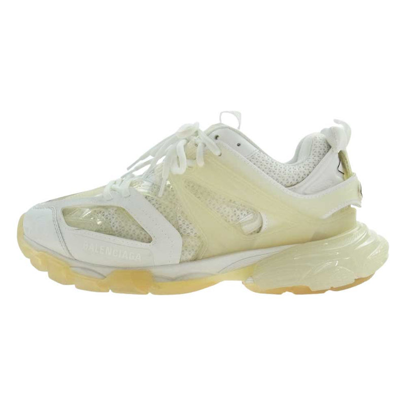 BALENCIAGA バレンシアガ 647742 TRACK CLEAR SOLE トラック クリアソール ローカット スニーカー オフホワイト系  ホワイト系 27.5cm【中古】