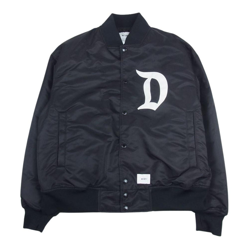 WTAPS ダブルタップス 231TQDT-JKM01 TEAM JACKET NYLON TWILL DSQD ナイロン ツイル チーム ジャケット  ブラック系 1【極上美品】【中古】