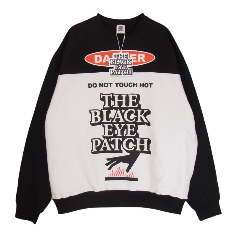 ブラックアイパッチ 22AW BEPFW22TP46 DANGER HOT LABEL CREWSWEAT