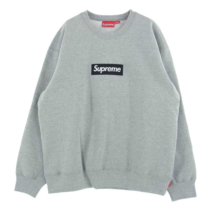 Supreme シュプリーム 22AW Box Logo Crewneck ボックスロゴ スウェット トレーナー グレー系  L【新古品】【未使用】【中古】