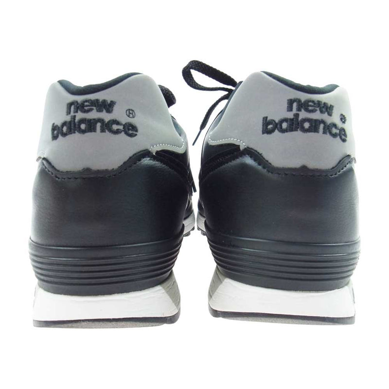 NEW BALANCE ニューバランス M576KKL MADE IN ENGLAND 英国製 オールレザー ローカット スニーカー ブラック系  US8(26cm)【中古】