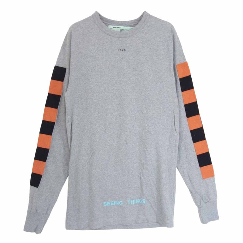 数量は多】 OFF-WHITE オフホワイトseeing things ロンT 長袖 XS