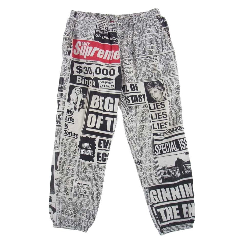 Supreme シュプリーム 18AW Newsprint Skate Pant ニュース ペーパー