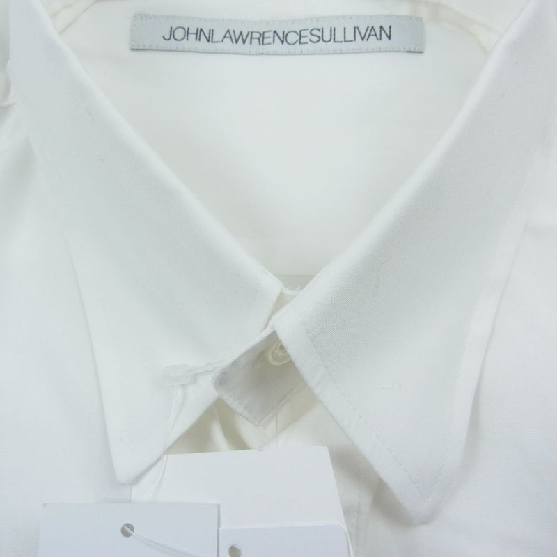 JOHN LAWRENCE SULLIVAN ジョンローレンスサリバン 22SS ３A006-0422-08 BROADCLOTH  SLEEVELESS SHIRT ブロースクロススリーブレスシャツ ホワイト系 46【美品】【中古】