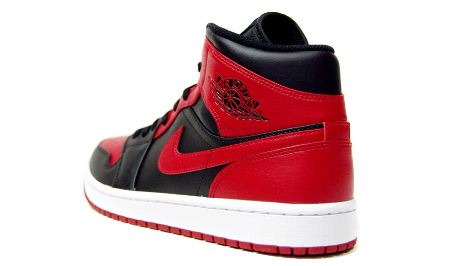 jordan air 1 mid black gym red