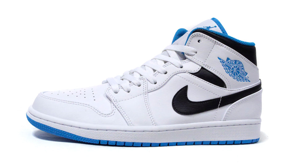 blue black white air jordan 1