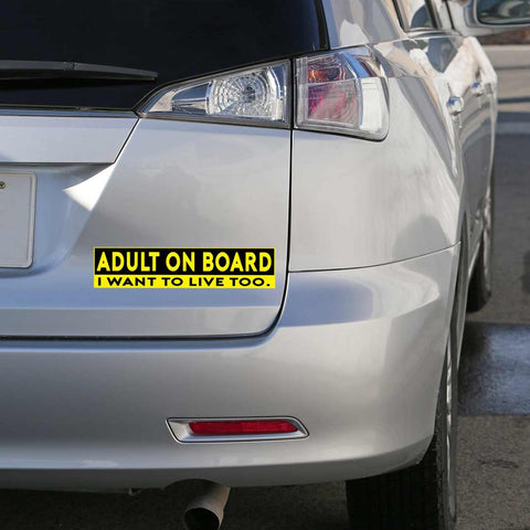 Adult on Board Bumper Sticker